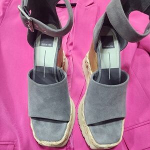 Dolce Vita Gray Platform Sandals